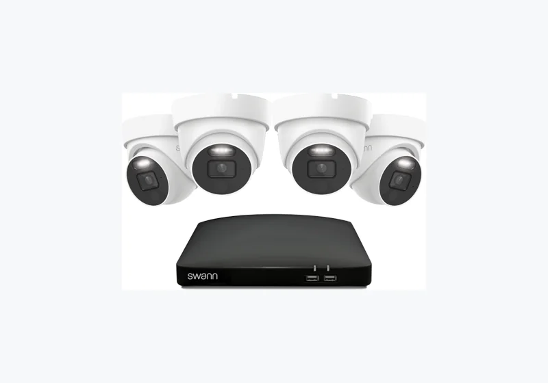Official product image of Swann 4-camera 8-channel 4K DVR system